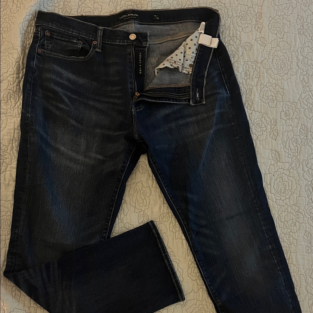 Lucky Brand Men's Deep Indigo Slim Jeans